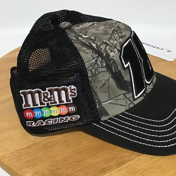 Kyle Busch #18 Blackout Camo/M & M'S Joe Gibbs Racing team issued cap NASCAR NWT - Picture 7 of 15